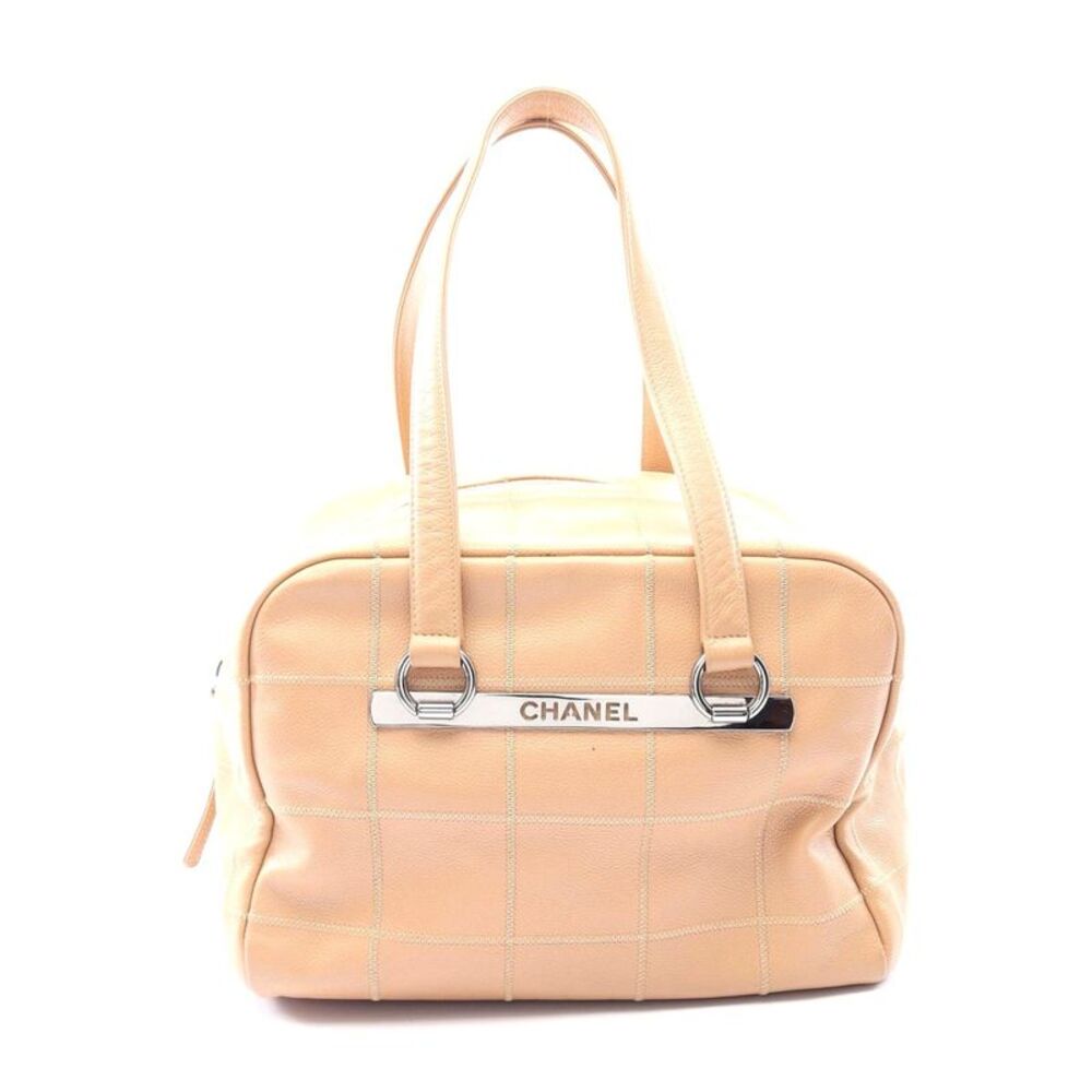 Chanel Chocolate Bar Tote Bag Leather